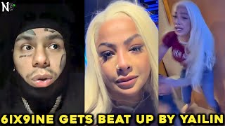 6ix9ine EXPOSES His Girlfriend Yailin La Más Viral ATTACKING Him [upl. by Farlay]