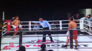 Shohjahon Ergashev vs Marat Khuzeev  TKO1 [upl. by Ardnaxila]