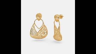 The Lilyana Chandbali Earringsunique gold goldearrings shorts jewelsandgems [upl. by Ennahoj]