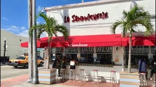 South Beach Miami Best Cuban Sandwiches  Must Try La Sandwicherie [upl. by Eneg]