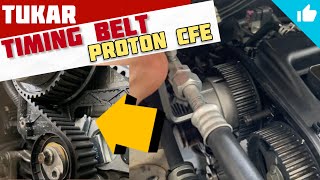 Cara tukar timing belt proton cfe exora preve suprima s iriz persona saga vvt tutorial change diy [upl. by Feodore276]