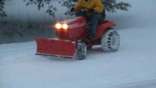 Gravely  Plowing a whopping 3quot of Michigan snow is a bit more fun [upl. by Photima]