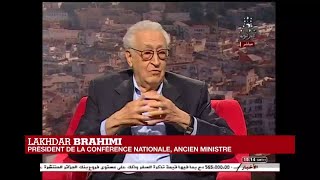 Lakhdar Brahimi sexprime à la télévision algérienne [upl. by Fridlund454]