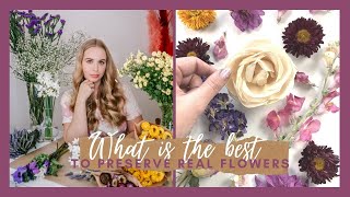 What is the best method to preserve REAL FLOWERS [upl. by Attelrak]