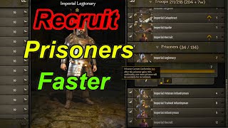 Recruit Prisoners Faster Heres How With Data Shown Bannerlord Guides  Flesson19 [upl. by Kellda]