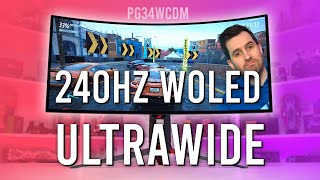 WOLED vs QDOLED Ultrawide Gaming Whats Better  Asus ROG Swift PG34WCDM Review [upl. by Inaflahk]