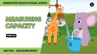 Measuring Capacity  Non standard unit  Part 2  Maths For Kids  TicTacLearn  Fun with Gaffy [upl. by Verda]