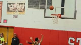 Cumberland Valleys Sienna Manns with a steal and a basket in girls hoops opener [upl. by Hairim506]