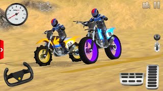 Dirt Motocross Motorcycle Uphill Mud Bike Riding Gameplay Video Offroad Outlaws [upl. by Colombi773]