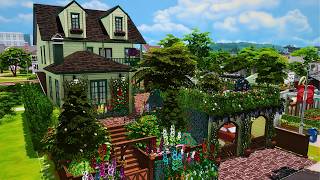 Flowery amp Dreamy Cute Cottage  No Talking No CC Speed Build  Sims 4 [upl. by Wilmer]