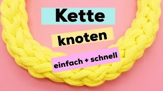 Ketten knoten  Schmuck selber machen 💍 [upl. by Ver]