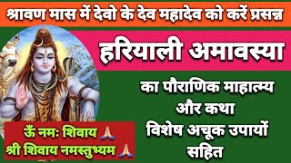 हरियाली अमावस्या व्रत की कथा महत्व ।। Hariyali Amavasya Ki Pauranik kahani। Amavasya upay amavasya [upl. by Sonny]