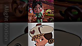 Vanellope vs Crumbelina edit vsedit wreckitralph edits wisedit [upl. by Lida]