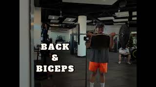 BACK amp BICEP Workout E01 [upl. by Aloivaf]