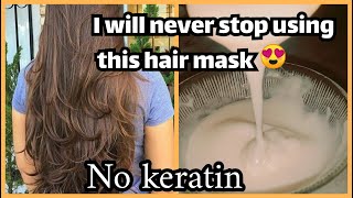 Behtreen hair Mask 😍  My favourite DIY keratin [upl. by Nahc685]