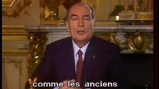 Voeux de François Mitterrand [upl. by Arinay89]