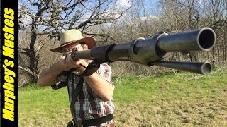 69cal Round Ball vs Minie Ball in a 1842 Rifle Musket [upl. by Anawqahs]