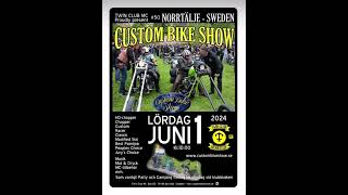 Custom Bike Show 1a Juni 2024 50års jubileum Gemensam gruppkörning upp till Norrtälje🏍️🏍️ [upl. by Hoffert]