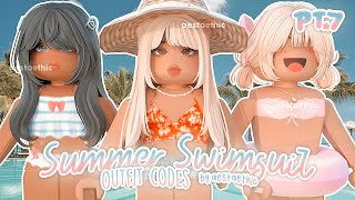 BERRY AVENUE Outfit CODES SUMMER amp SWIMSUIT PT7 BLOXBURG amp BROOKHAVEN RP roblox newvideo summer [upl. by Akilegna]