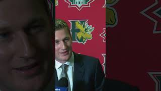 Nathan MacKinnons Mooseheads jersey retired [upl. by Eanrahc]