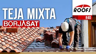 Colocación de TEJA MIXTA sobre rastreles del sistema BorjaSAT  ROOFS 🔴 [upl. by Portia]