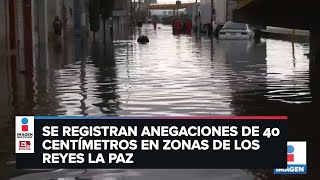 Lluvia inunda avenidas y viviendas en Ixtapaluca Edomex [upl. by Keegan]