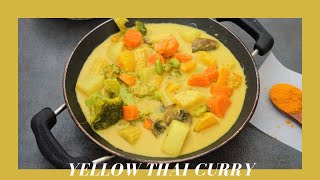 Thai yellow curry  Vegan yellow Thai curry paste [upl. by Sucramrej374]