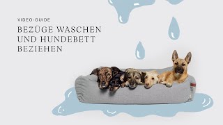 Bezüge waschen und Hundebett neu beziehen [upl. by Ielhsa]