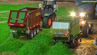 RC tractor action in 132 scale RC Miniature farming at Hof Mohr [upl. by Alleul]