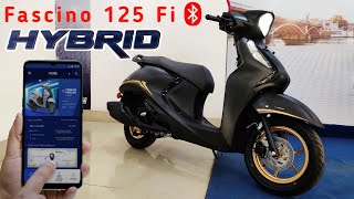 New 2023 Yamaha Fascino 125 Fi Hybrid Review  E20 Flex Fuel  BS6ll Updates  Price amp Mileage [upl. by Belter]