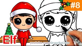 How to Draw an Elf on the Shelf Easy and Cute [upl. by Nirat]