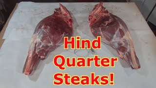 Boning Out A Venison Hind Quarter  What Parts Are The Steaks [upl. by Selassie]