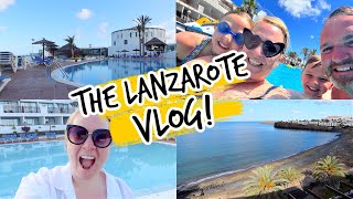 THE LANZAROTE VLOG PART 1 Travel Day Sandos Papagayo Tour amp Room Tour Pool Fun [upl. by Ahserkal829]