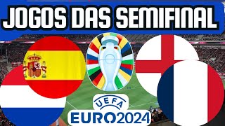 PRÓXIMOS JOGOS DA EUROCOPA SEMIFINAL 0907 a 1007 [upl. by Irrej]