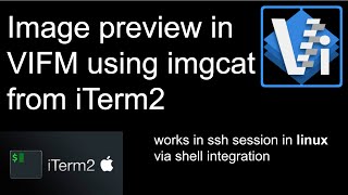 Image Preview Setup in VIFM with iTerm2 Mac and Linux ssh sessions [upl. by Wirth386]