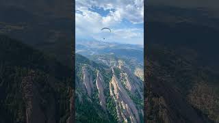 paragliding acrobatics 🪂📍 Flatirons Boulder Colorado [upl. by Oeniri742]