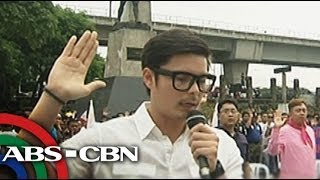 NY Commissioner Dingdong Dantes at Bonifacio Shrine [upl. by Anelac]