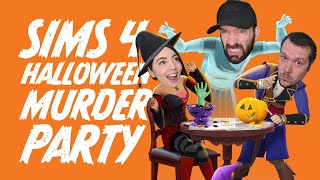 Sims 4 Halloween Murder Party 🎃 SIMS 4 SPOOKY STUFF DLC Lets Play Sims 4 [upl. by Ursala]