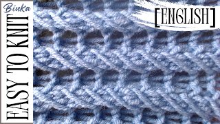 English How to knit a really chic openwork pattern [upl. by Notgnihsaw]