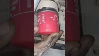 Oil Filter installation process automobile youtubeshorts short [upl. by Laup]