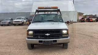 NOVEMBER 16TH AUCTION  LOT 3203 1999 CHEVROLET 1 TON FLAT BED TRUCK [upl. by Assital670]