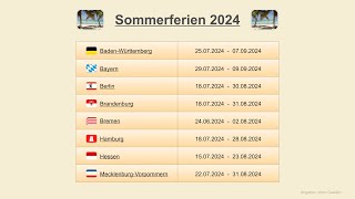 Sommerferien 2024 [upl. by Ahsirahc481]