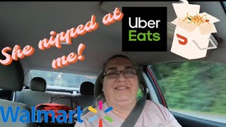 Walmart Spark DoorDash UberEats Ride Along  Episode 48 [upl. by Yrrac]