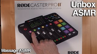 Unboxing ASMR  No Talking  ASMR Sounds  Rode Caster Pro 2 [upl. by Asinla]