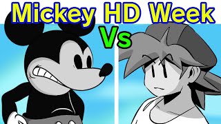 Friday Night Funkin VS Mickey Mouse HD Remastered FNF Mod Sunday Night Creepypasta Horror EXE [upl. by Valerye704]