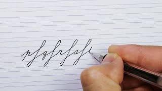 Cursive Handwriting Practice Small Letters Drills 2  How to improve your handwriting [upl. by Arlee329]