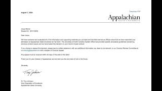 Student with a Disability Faces Rescission Appalachian State University Review Josue Moran [upl. by Simone351]