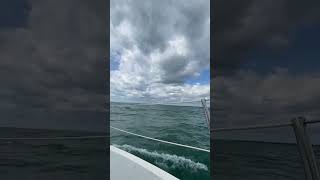 Riding the wind amp waves Pure sailing Catalina Capri 26 Lake Ontario [upl. by Hyozo]