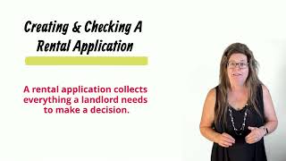 Creating And Checking A Rental Application [upl. by Rask]