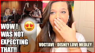 FIRST TIME HEARING VOCTAVE Disney Love Medley ft Kirstin Maldonado amp Jeremy Lewis  Reaction Videos [upl. by Elsa]